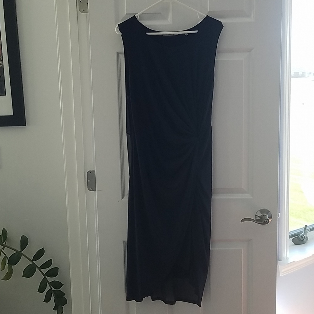 NWOT Elie Tahari Navy XL Sleeveless Dress